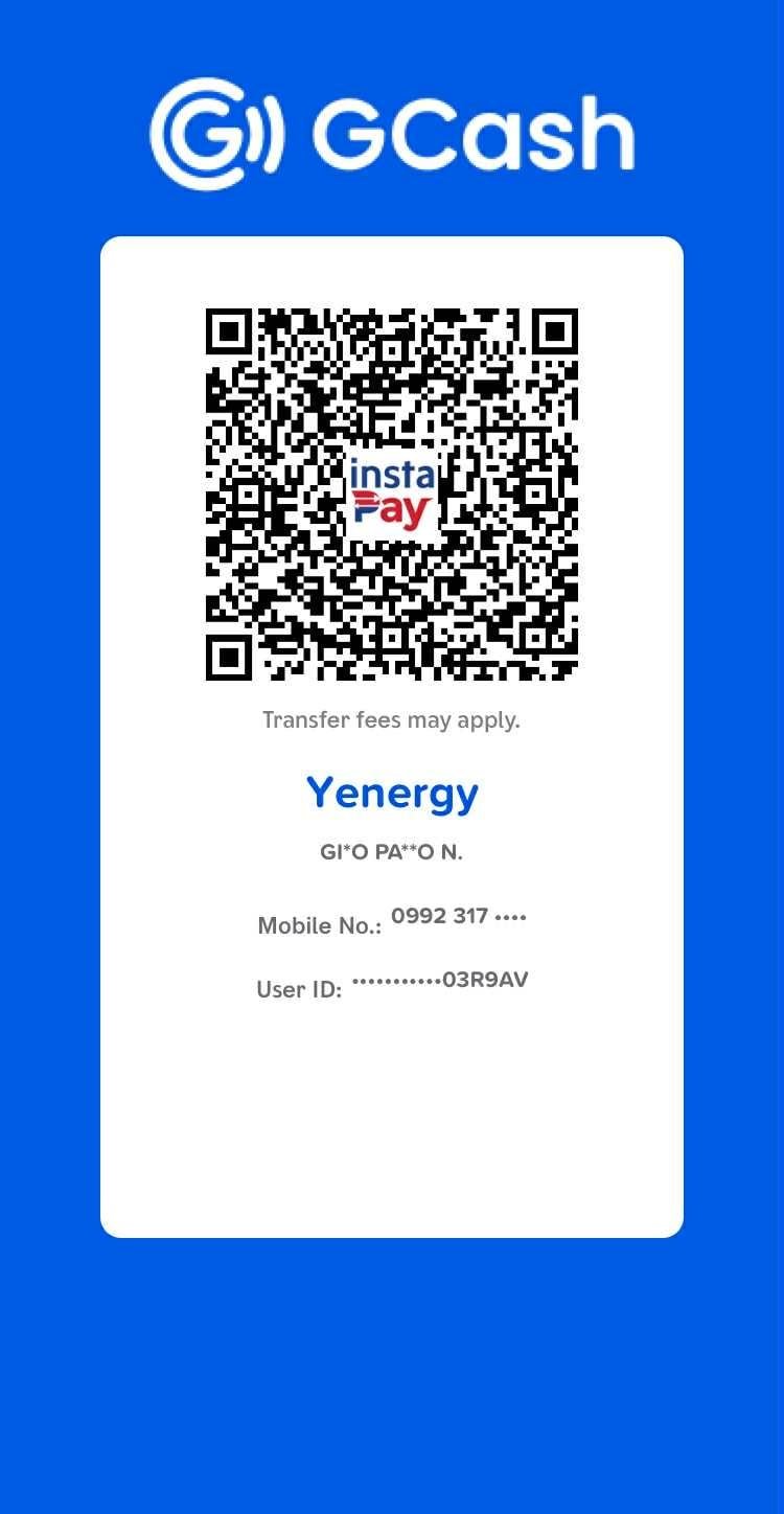GCash QR Code - Yenergy Outdoors